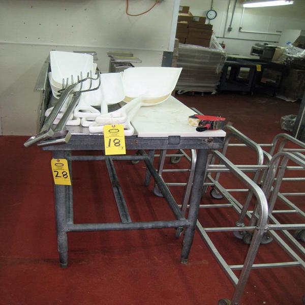 legs, 15" poly top 16" s.s. top, 9 1/2" backsplash