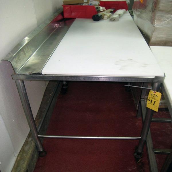 top, 4" s.s. backsplash