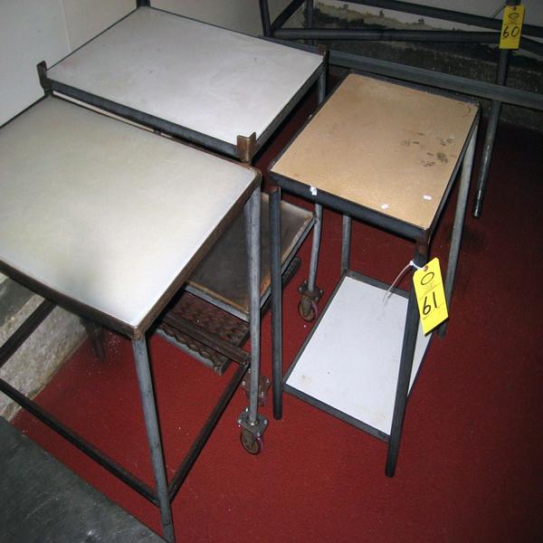 Aluminum, (1) S.S. Table w/poly top