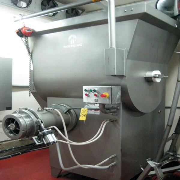 r, Ser. #60616 w/starter box, auger & plate rack w/plates, 230 volts, 3 phase