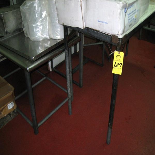 26" W X 5" L Poly Top, (6) Misc. Tables, s.s. top