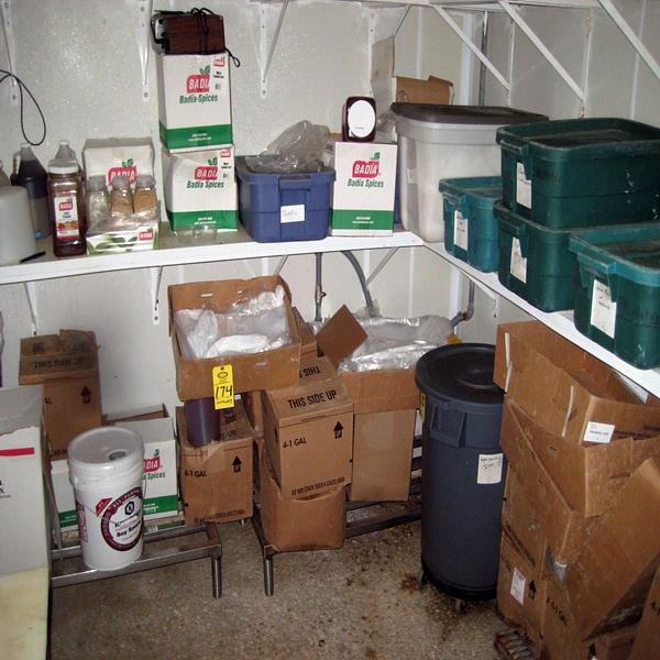 coops, S.S. Table w/poly top, Spices include Jerky, Meat Tenderizer, Black Pepper, Chili Powder,