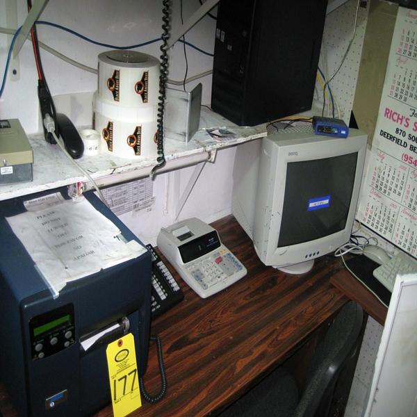 uter & Contents of Room includes-printer, First Aid kit & tools; time clock not included