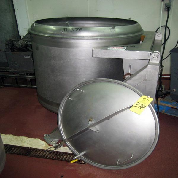 w/drum, (1) lid, dumper, tumbling bed, hydraulic power pack, control panel, drum size 40" diam. X