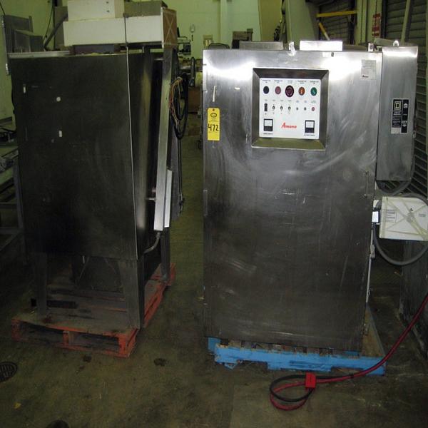 Ser. #A0135, 29" W X 32" D X 27" H, all s.s. box w/AB Panel View 600 Controls w/Amana QMP1759