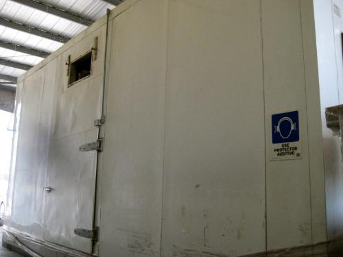 ox belt, 18 tiers, 2" product clearance w/coil & 2-fan blower built in box, aluminum frame,