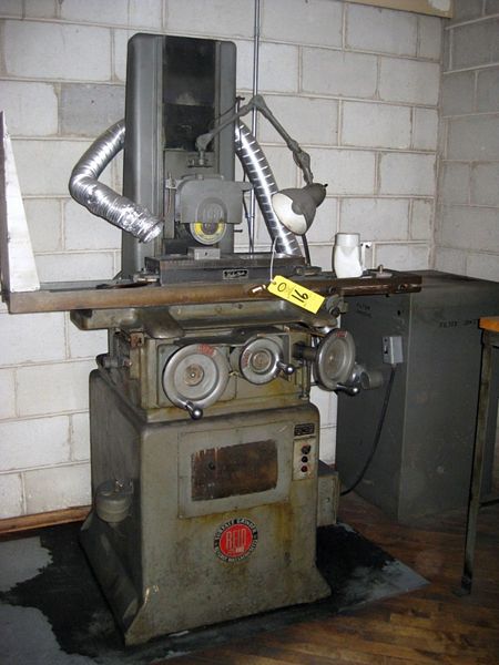 inder, Ser. #11246, w/ 6" X 18" permanent magnetic chuck includes self-contained, dust collector