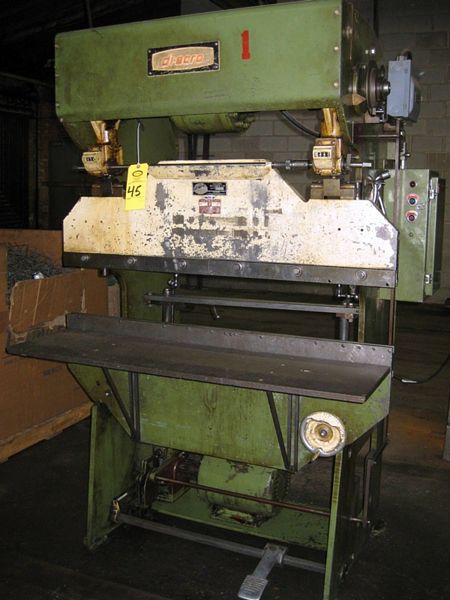 48", Ser. #JC-1199, 36" between, 6 1/2" throat, adjustable back gauge
