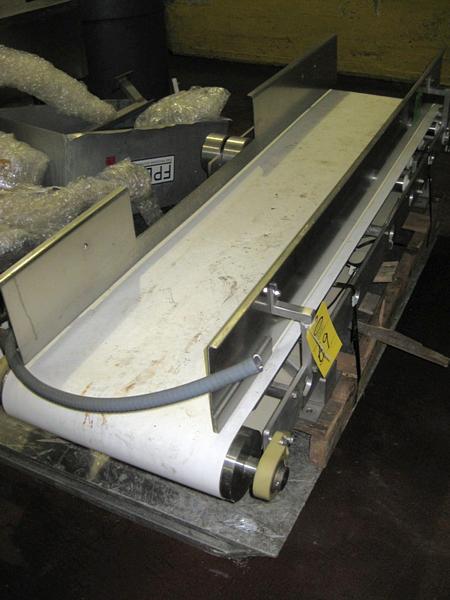 Incline Weighing Conveyor, 18" W X 6' L, neoprene belt