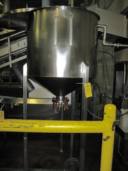 40" D, cone bottom w/4" bottom outlet