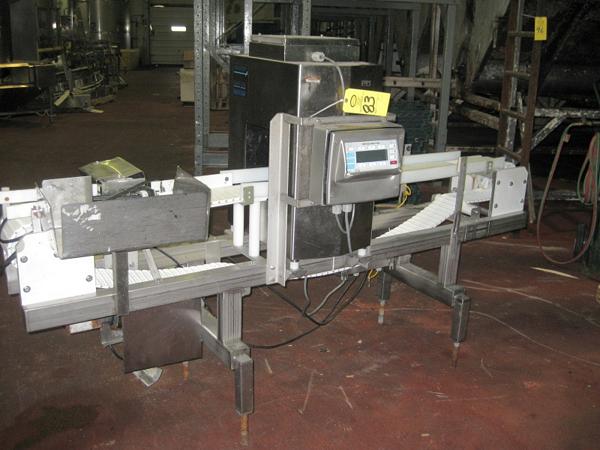 X 10" aperture & 6" W X 7'L intralox belt, has bad board