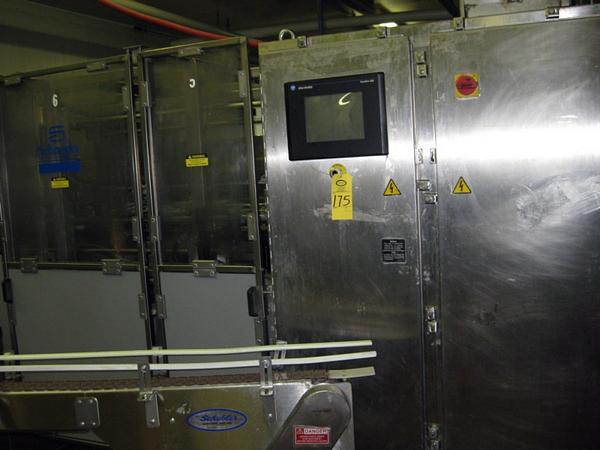 Vertical S.S. Case Packer, Ser. 1937-1001, w/Nordsen 3500V hot melt system & A-B Panelview 1000