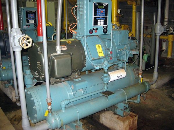 Compressor, refrigerant NH3/R22, volume ratio 22-50, 3600 max rpm w/Lincoln Mdl. SD4P75T5C61Y motor,