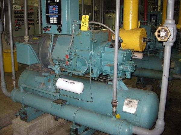 Compressor, refrigerant NH3/R22, volume ratio 22-50, 3600 max rpm w/Marathon Mdl.