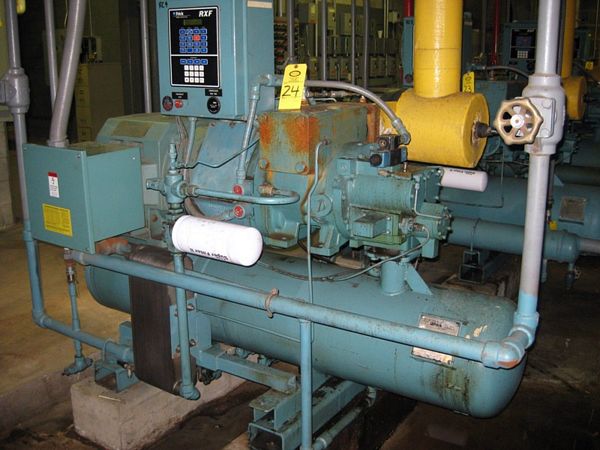 Compressor, refrigerant R717, volume ratio 22-50, max rpm 3600, w/Ram Mdl. 3CP23240SN142112 motor,