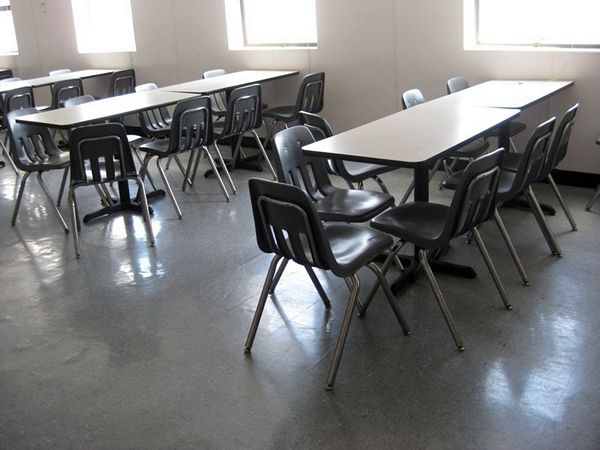 Plastic Chairs, Cloth Chair, Step-Stool, (3) Glass Covered Bulletin Boards & (2) 4-Shelf Shelving