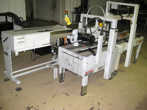 & Corner Applicator, 3M Mdl. 28600 Tape Machine, w/bottom tape head,  3 M Auxiliary Mdl. CTD200L