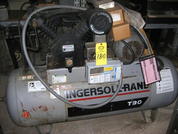 trial Compressor, 5 h.p., Lincoln motor, w/manual & some spare parts  **Located In Yorkville, IL