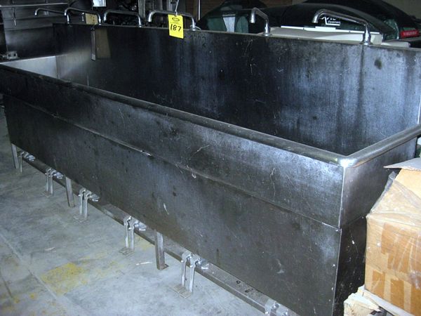 3 drains, overall 24" W X 10' 4" L X 45" H  **Located In Yorkville, IL