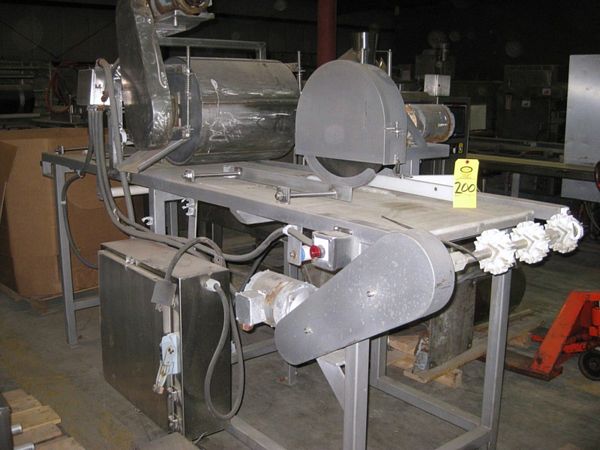 on s.s. frame, takes 6" W Trim belt & 18" W main belt, 24" W X 18' L, 1/2 h.p. wash guard motor,