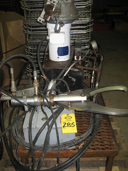 , 2 h.p. motor, 11" X 11" X 11" holding tank, Aero-motive balancer, (40-55 LBS), electrical box,
