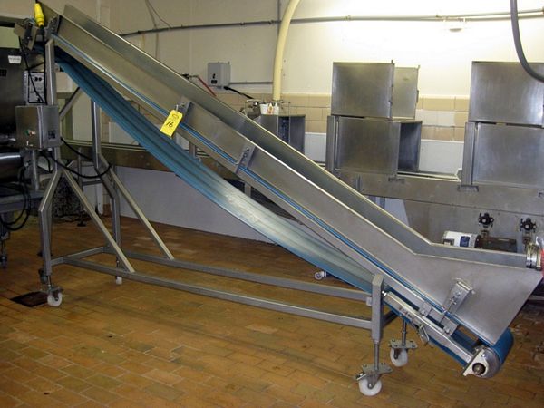 oprene belt, power roller drive, adjustable height, on wheels