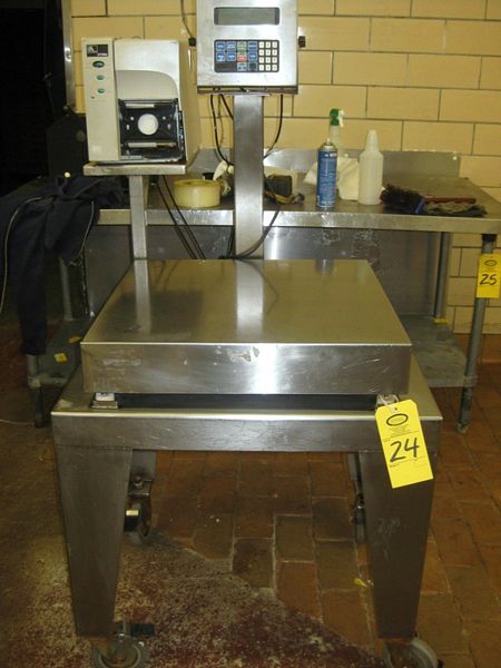 p, 100 LB cap., complete w/Zebra Mdl. 2746E labeler