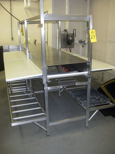 L poly top, adjustable height
