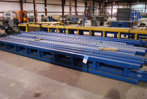 8; 300' x 34' Wide Track System with (2) 4,000 LB Electric Lift Hoists. (System is currently