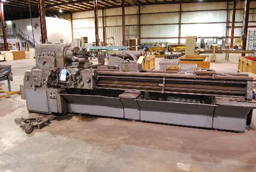 athe. S/N. 41955; Tool Post, Steady Rest, Saddle, 13" (3) Jaw Chuck Fitted