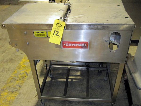 ted, feeds Cryovac bags for manual product fill operations, missing bag arms