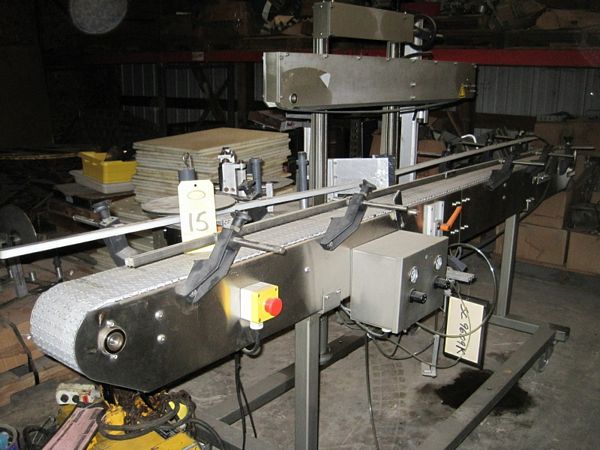 or w/6" W X 10' L adjustable width conveyor, intralox belt, on wheels, 115 volt