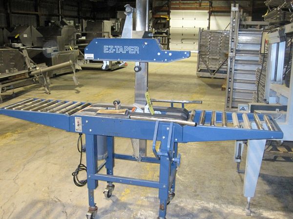 ttom tape heads, adjustable width & height, cartons up to 17" W & 32" H, on wheels, 110 volt,