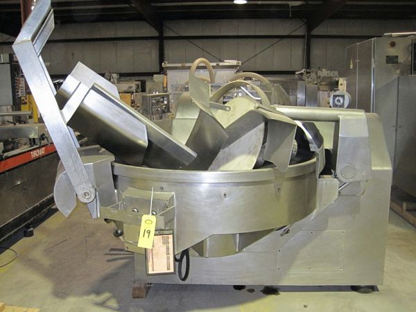 325 liter cap., w/loader & unloader, 2 speed knife & bowl, control panel, 440 volts, 3 phase,