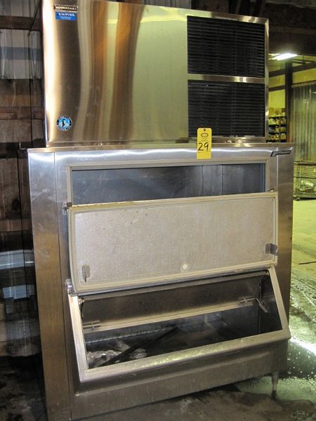 cooled, produces up to 1,280 LBS/24 hrs, w/Follett SG1300S-48 Ice bin, 52" L X 27" W X 50" D, 208/