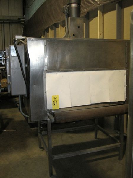 X 16" pass through tunnel, 230 volt, 3 phase, missing belt