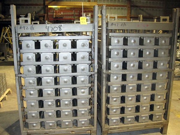 s., (32) molds/rack, 4" H X 6" W X 47" L