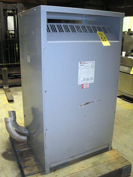 nsformer, Class AA DT-3, primary 480 volt, DVA 225, secondary 208Y/120, Ser. #JOOH1484, step down