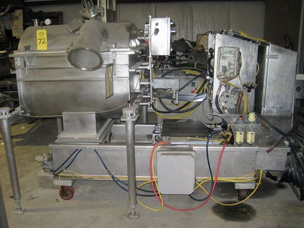 cuumizing hopper & hydraulic power pack w/10 h.p. pump, incomplete-good parts machine